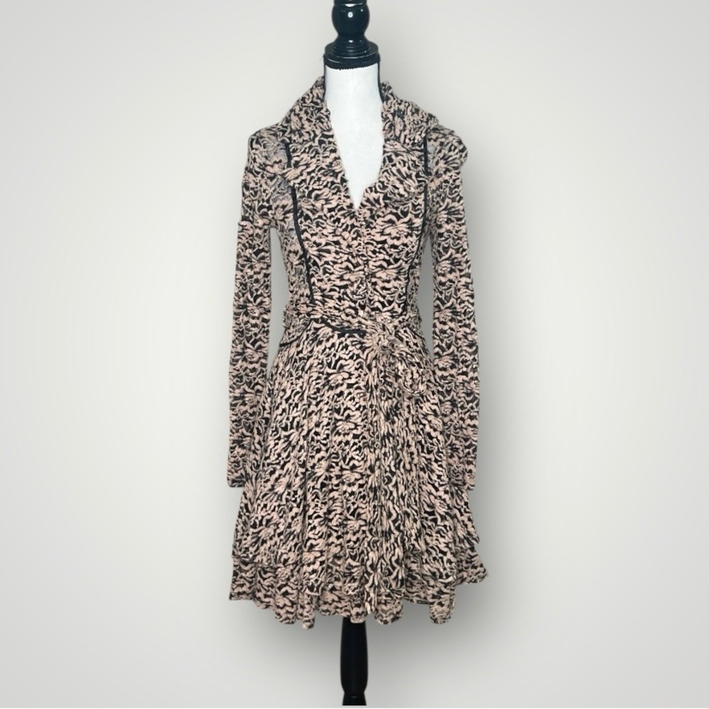 Altard State black peach floral Victorian jacket